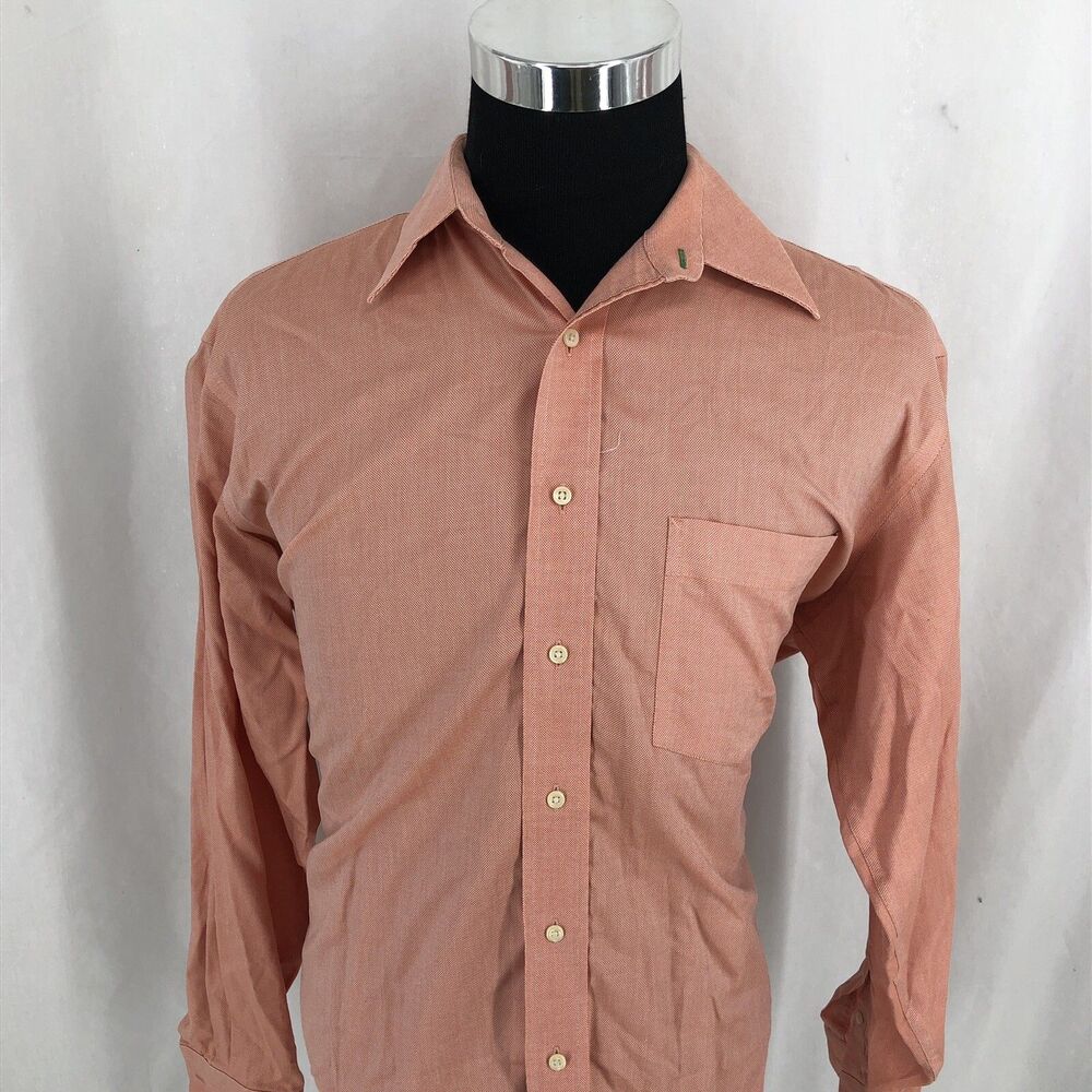 Tommy Hilfiger Traveler TLC The Lifetime Collar Long Sleeve Shirt Large 16 34/35